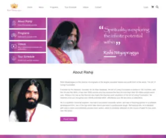 Rishinityapragya.com(Rishi Nityapragya) Screenshot