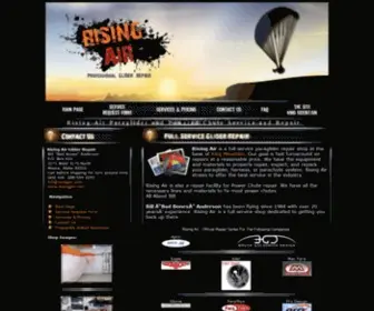 Risingair.com(Rising Air Paraglider & Powered Chute Service and Repair) Screenshot