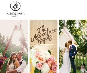 Risingfernevents.com(Asheville Wedding Planner) Screenshot