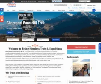 Risinghimalayatreks.com(Rising Himalaya Treks) Screenshot