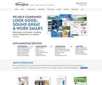 Risingline.com(Print design) Screenshot