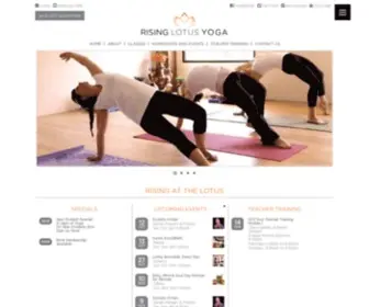 Risinglotusyoga.com(Rising Lotus Yoga) Screenshot