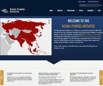 Risingpowersinitiative.org(Sigur Center for Asian Studies) Screenshot