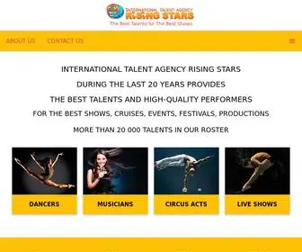 Risingstars.com.ua(International Talent Agency Rising Stars during the last 20 years) Screenshot