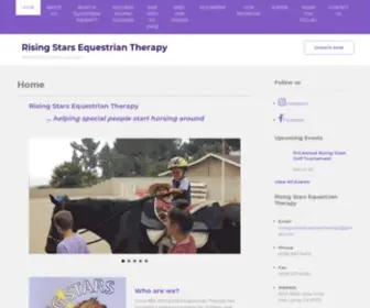 Risingstarsequestriantherapy.com(A 501(c)(3) Non) Screenshot