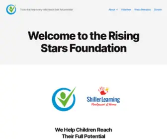 Risingstarsfoundation.org(Tools that help every child reach their full potential) Screenshot