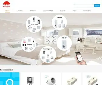 Risingsun-Elec.com(We develop and manufacture various kinds of products for home automation) Screenshot