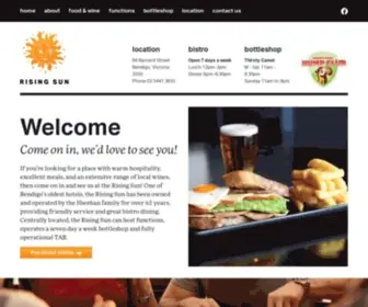 Risingsunhotel.com.au(Rising Sun Hotel) Screenshot