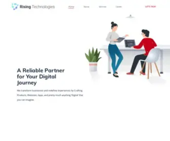 Risingtech.com(Mobile App Development and Digital Transformation Company) Screenshot