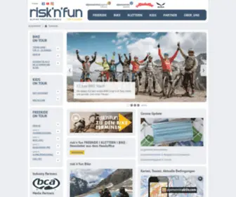 Risk-FUN.com(Startseite Alpenverein) Screenshot