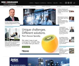 Riskandinsurance.com(Risk & Insurance) Screenshot