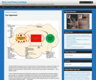 Riskandpolicy.org(Risk and Policy Institute) Screenshot