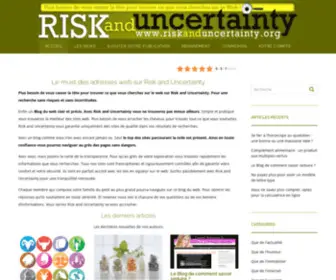 Riskanduncertainty.org(Le must des adresses web sur le Blog) Screenshot