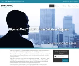 Riskcontrolnigeria.com(Risk Control Services Nigeria Limited) Screenshot