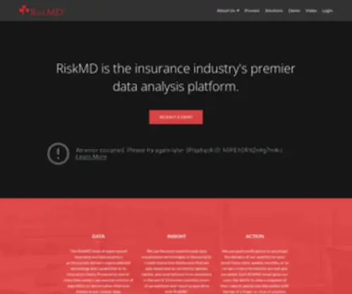 Riskmd.com(Insurance Intelligence and Analytics) Screenshot