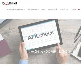 Riskms.es(Transformación Digital con la tecnología para banca y seguros) Screenshot