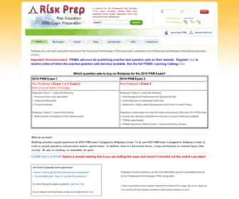 Riskprep.com(PRM Exam Preparation) Screenshot