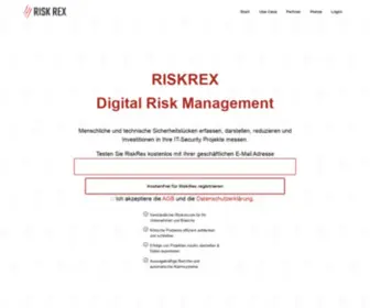 Riskrex.de(Digital Risk Management) Screenshot