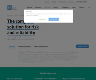 Riskspectrum.com(RiskSpectrum software) Screenshot