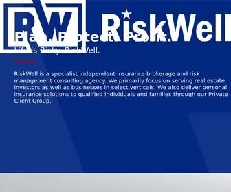 Riskwell.com(Real Estate Investor Insurance) Screenshot