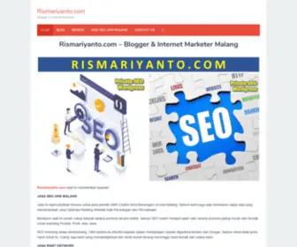 Rismariyanto.com(Blogger & Internet Marketer) Screenshot