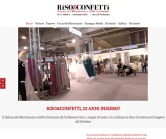 Risoeconfetti.it(Fiera Riso & Confetti Pordenone) Screenshot