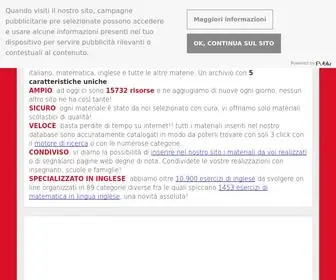 Risorsedidattiche.net(Risorse didattiche schede esercizi giochi problemi per la scuola) Screenshot