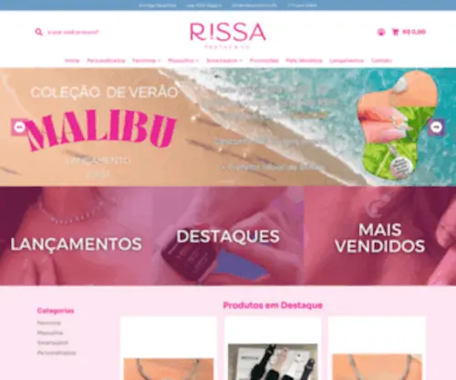 Rissa.com.br(Rissa Pratas & Co) Screenshot