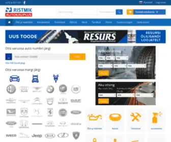 Ristmik.ee(Autovaruosad, rehvid, akud, tööriistad ja tarvikud) Screenshot