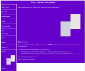 Ristoid.net(Works of Risto Holopainen) Screenshot