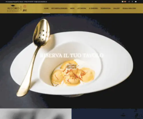 Ristorantealloro.it(All'Oro Restaurant) Screenshot