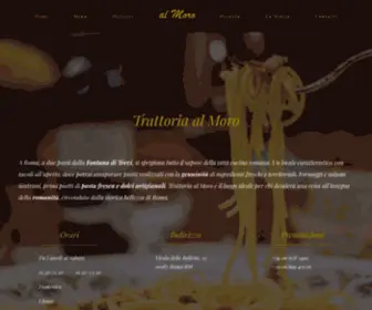 Ristorantealmororoma.it(Ristorante Al Moro Roma) Screenshot