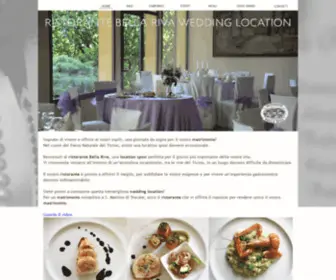 Ristorantebellariva.com(Ristorante per sposi location per matrimoni a Trecate Novara) Screenshot