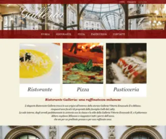 Ristorantegalleria.it(Ristorante Galleria Home) Screenshot