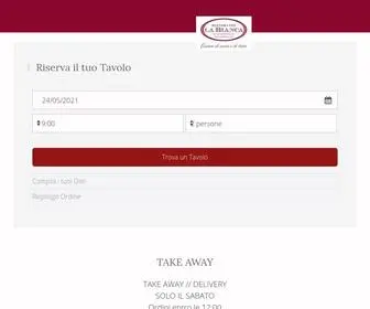 Ristorantelabianca.it(Ristorante Cascina 'La Bianca') Screenshot