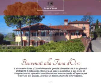 Ristorantetanadorso.it(Ristorante Tana d'Orso) Screenshot