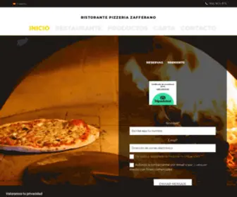 Ristorantezafferano.es(Pizzería) Screenshot