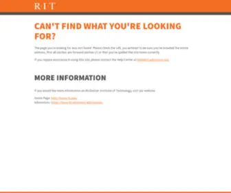 Rit-Admission.org(Rochester Institute of Technology) Screenshot