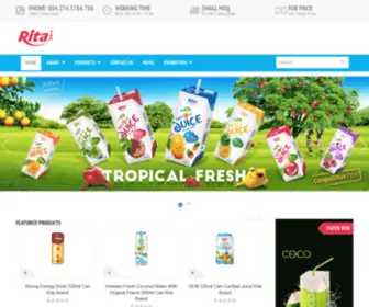 Ritadrinks.cc(RITA Beverages Viet Nam) Screenshot