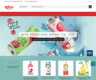 Ritadrinks.com(RITA juice company) Screenshot