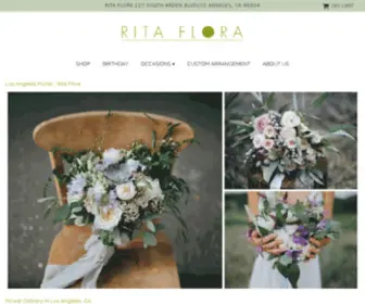 Ritaflora.com(Los Angeles Florist) Screenshot