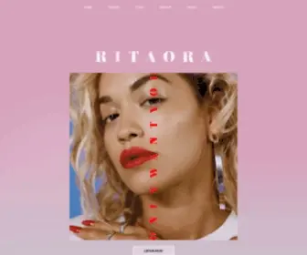 Ritaora.com(Check out the Rita Ora’s Official Website for the new EP ‘BANG’) Screenshot