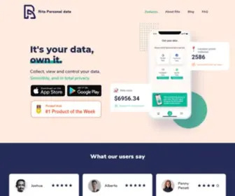 Ritapersonaldata.com(Your data) Screenshot
