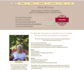 Ritarivera.com(The Alexander Technique) Screenshot