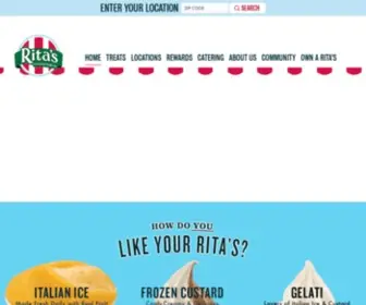 Ritasice.com(Rita's Italian Ice) Screenshot
