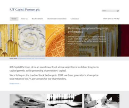 Ritcap.co.uk(RIT Capital Partners plc) Screenshot