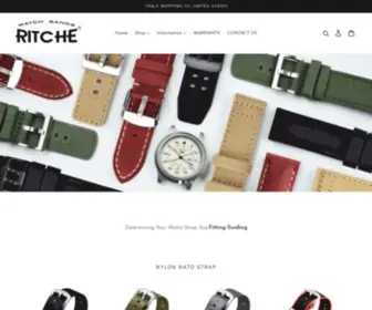 Ritchewatchbands.com(Replacement Watch Bands and Straps) Screenshot
