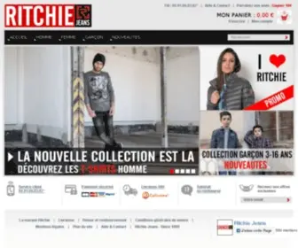 Ritchie-Jeans.com(Boutique de vêtements homme et femme en ligne) Screenshot