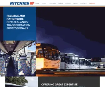 Ritchies.co.nz(Ritchies Bus and Coach New Zealand) Screenshot