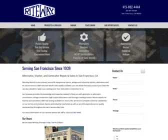 Rite-Wayelectric.com(Alternator Repair in San Francisco) Screenshot